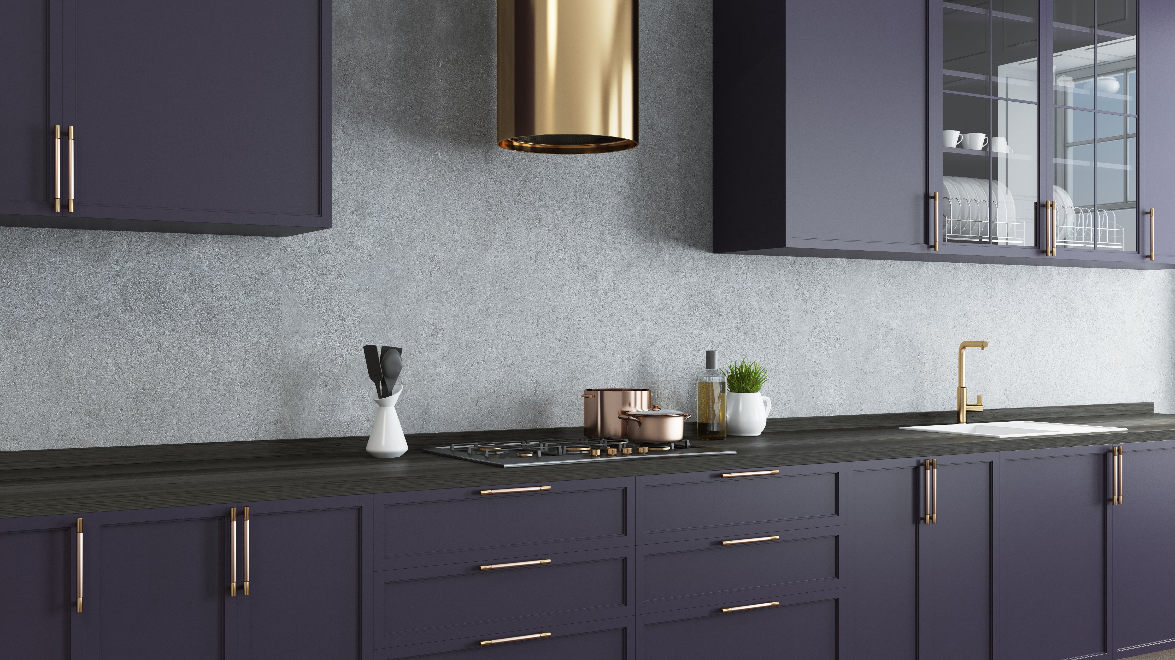 Navy Kitchen Interior