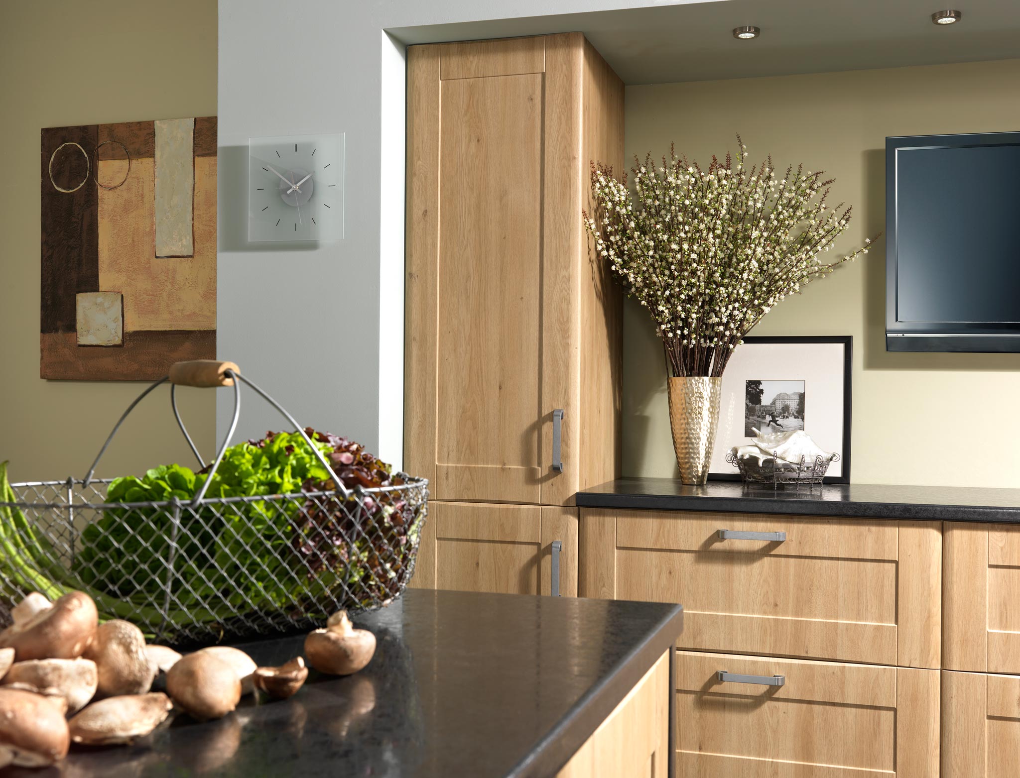 Denver style drawer fronts in wood finish