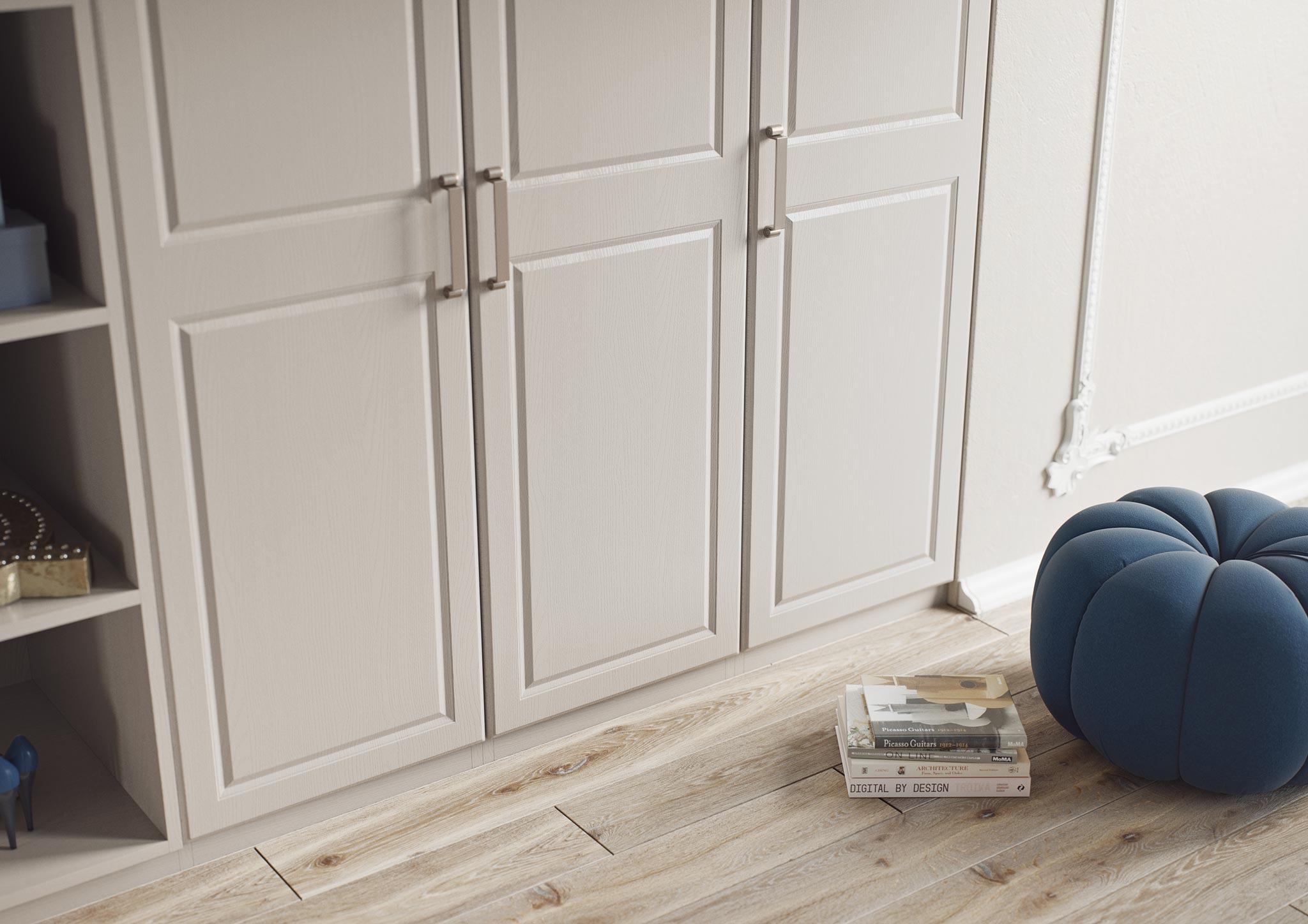 Made to measure bedroom wardrobe in any colour