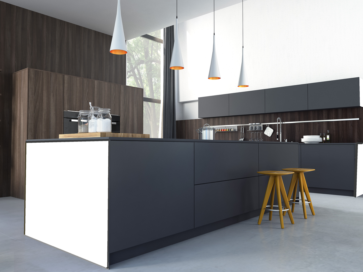 Satin slab side panel in any colour