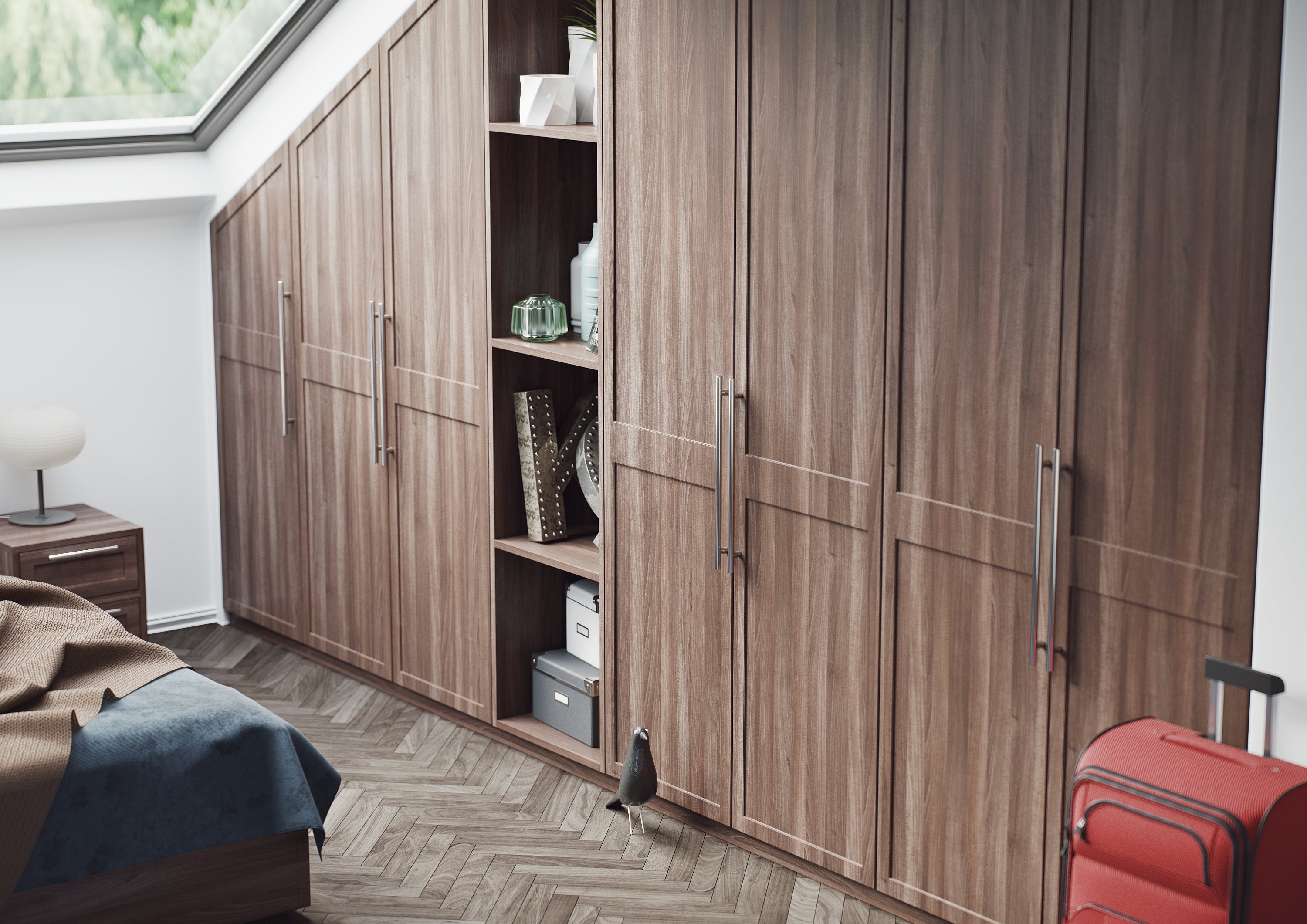 Balmoral bespoke wardrobe in wood finish