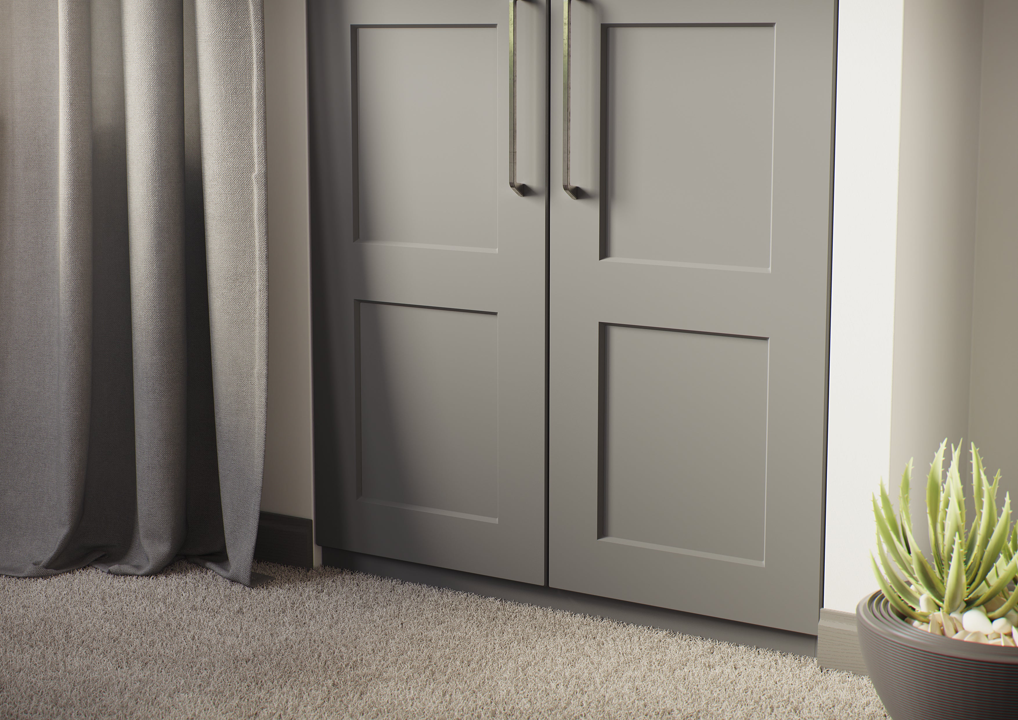 Farrow and Ball Caraway cupboard door