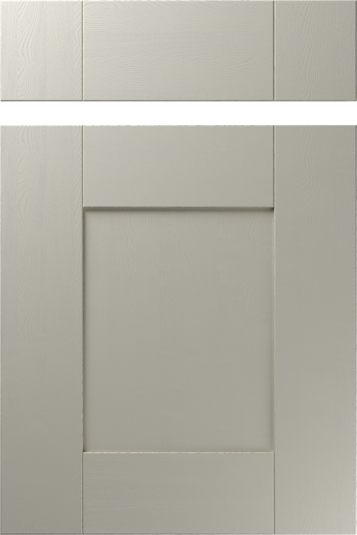 Made to measure shaker doors in grained paint effect
