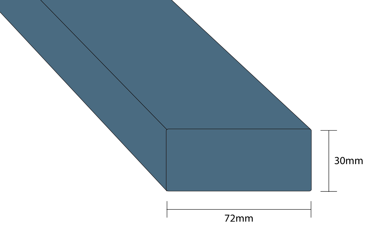 made to measure Cornice Pelmet in NCS colour