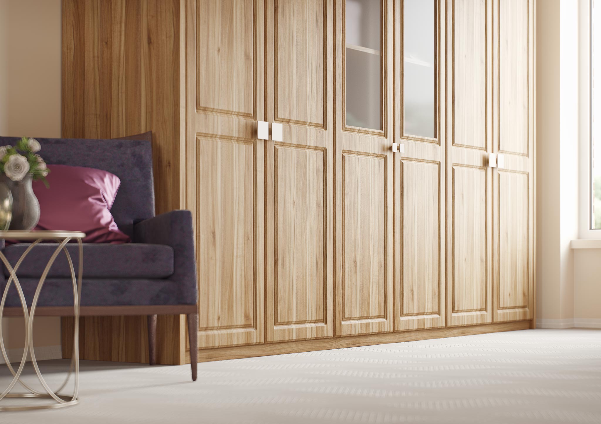 Chedburgh style wardrobe in any finish 