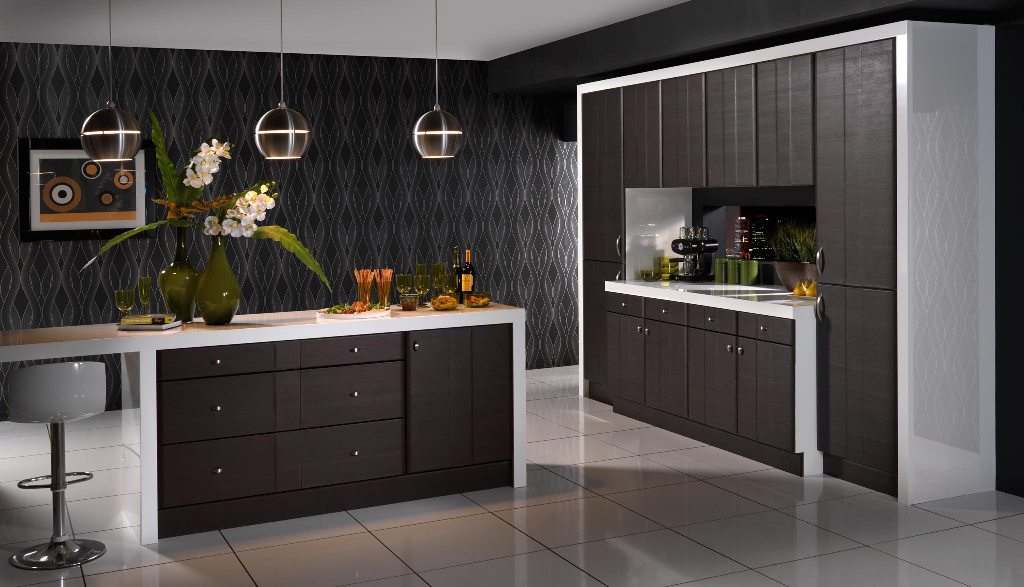 Modern kitchen with Grove style cupboards