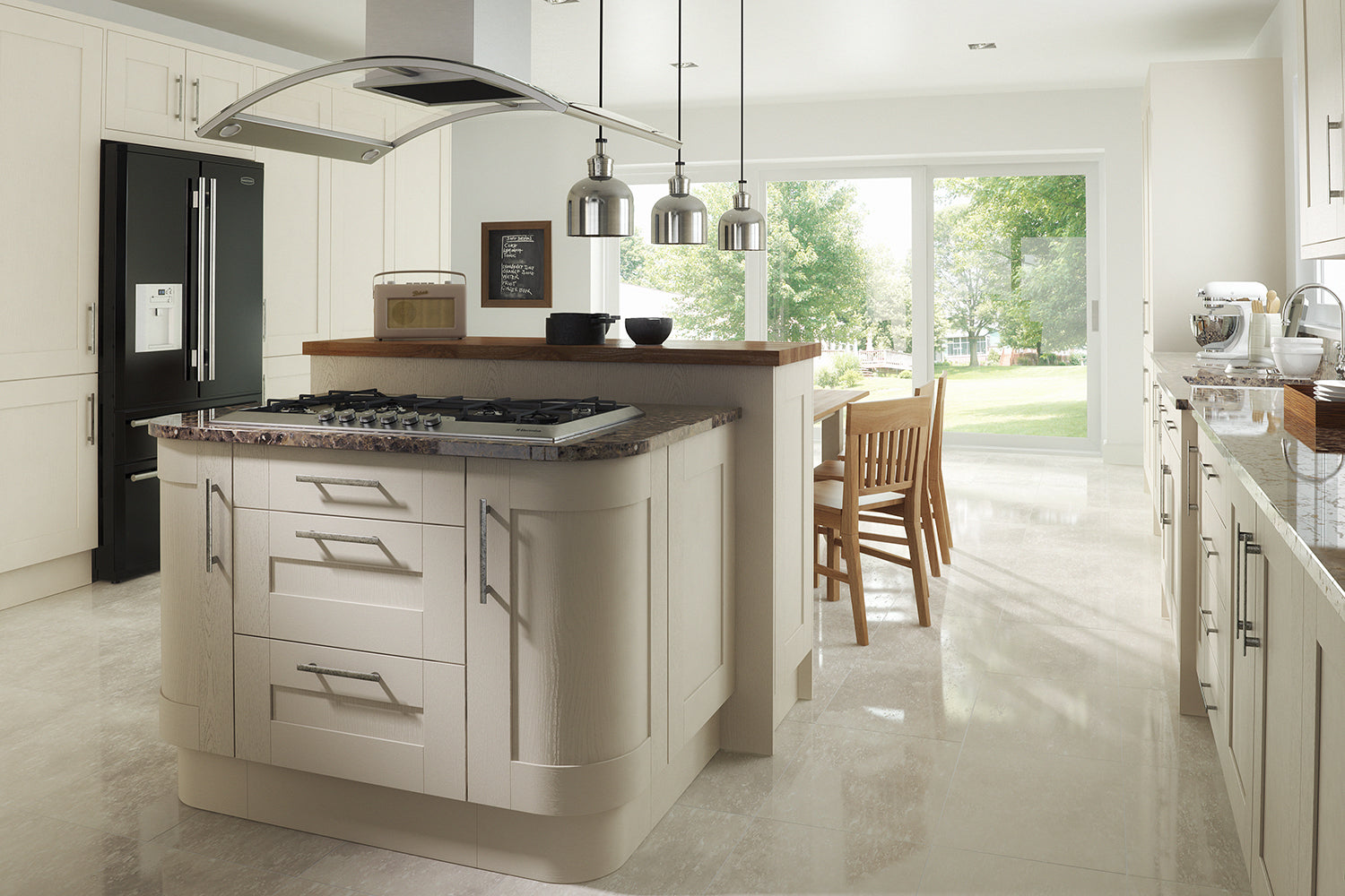 Classic shaker cupboard door in a modern kitchen