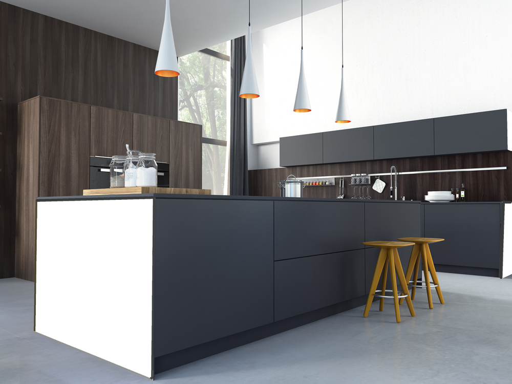 Modern slab side panel in any colour